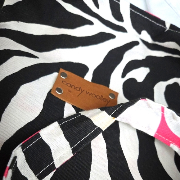 NWOT CANDY WOOLLEY Reversibe Tote Luxury 18"W x 22"L - Picture 2 of 5